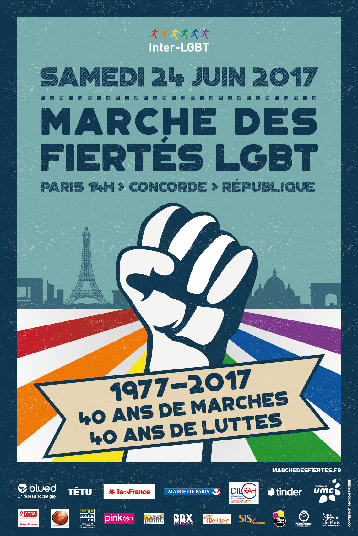 Marche des Fiertés LGBT Paris 2017, samedi 24 juin
